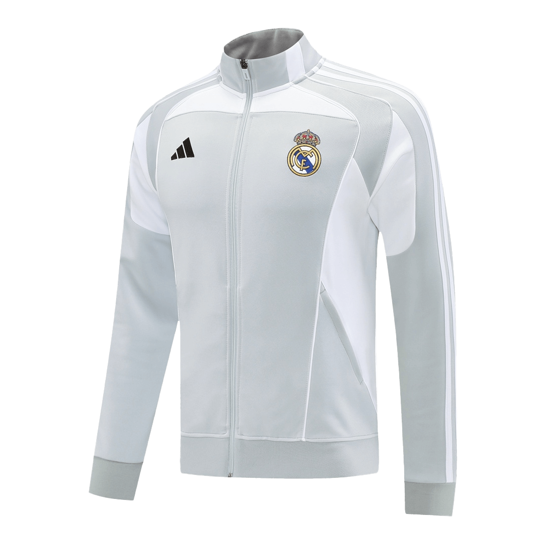 Real Madrid Home Training Jacket 2025/26 - Gray - Pro Jersey Shop