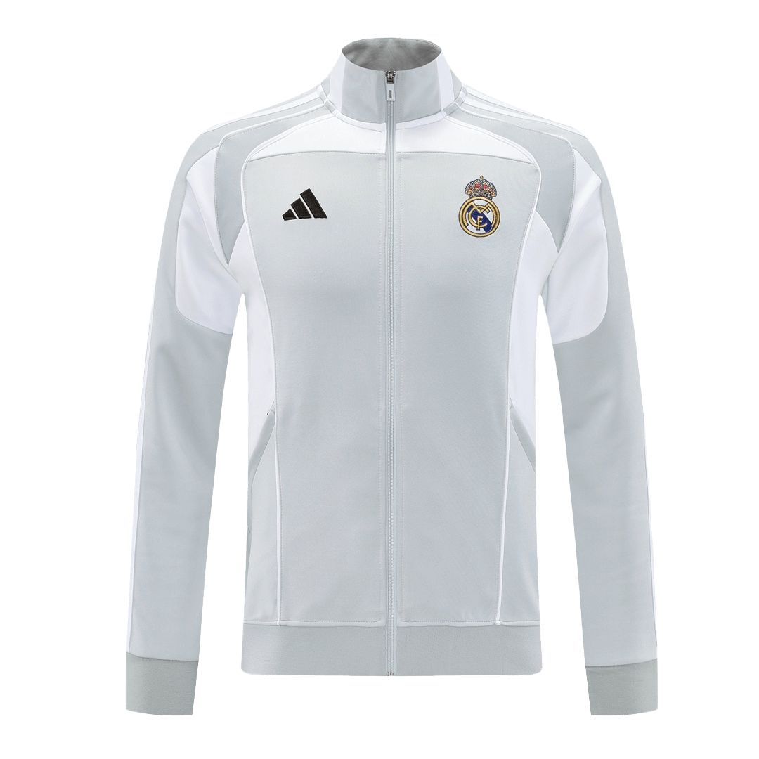 Real Madrid Home Training Jacket 2025/26 - Gray - Pro Jersey Shop