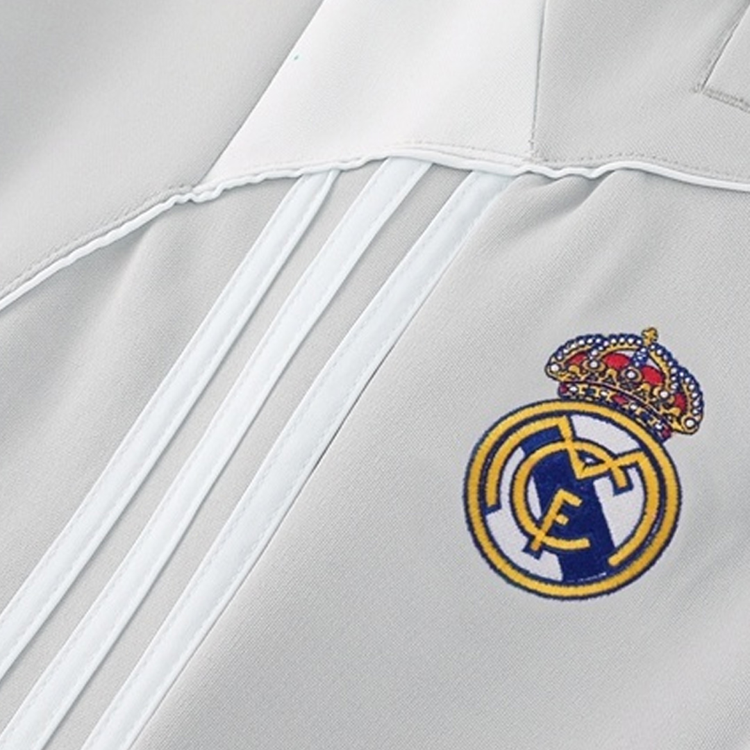 Real Madrid Home Training Jacket Kit 2025/26 - Gray - Pro Jersey Shop