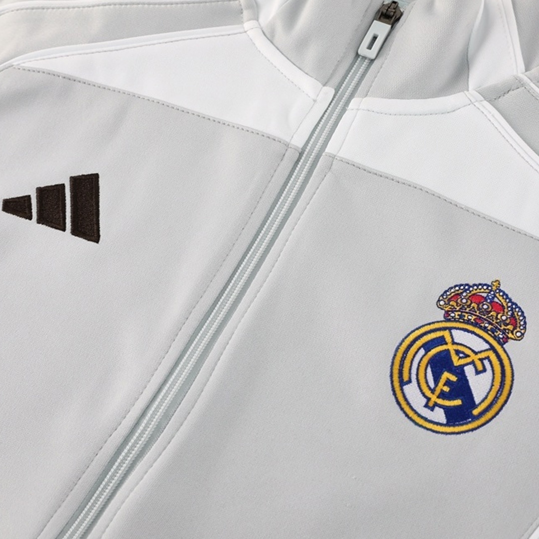 Real Madrid Home Training Jacket 2025/26 - Gray - Pro Jersey Shop