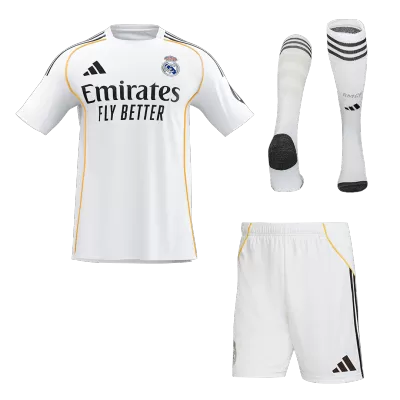 Real Madrid Home Soccer Full Kit Replica 2025/26 - Pro Jersey Shop