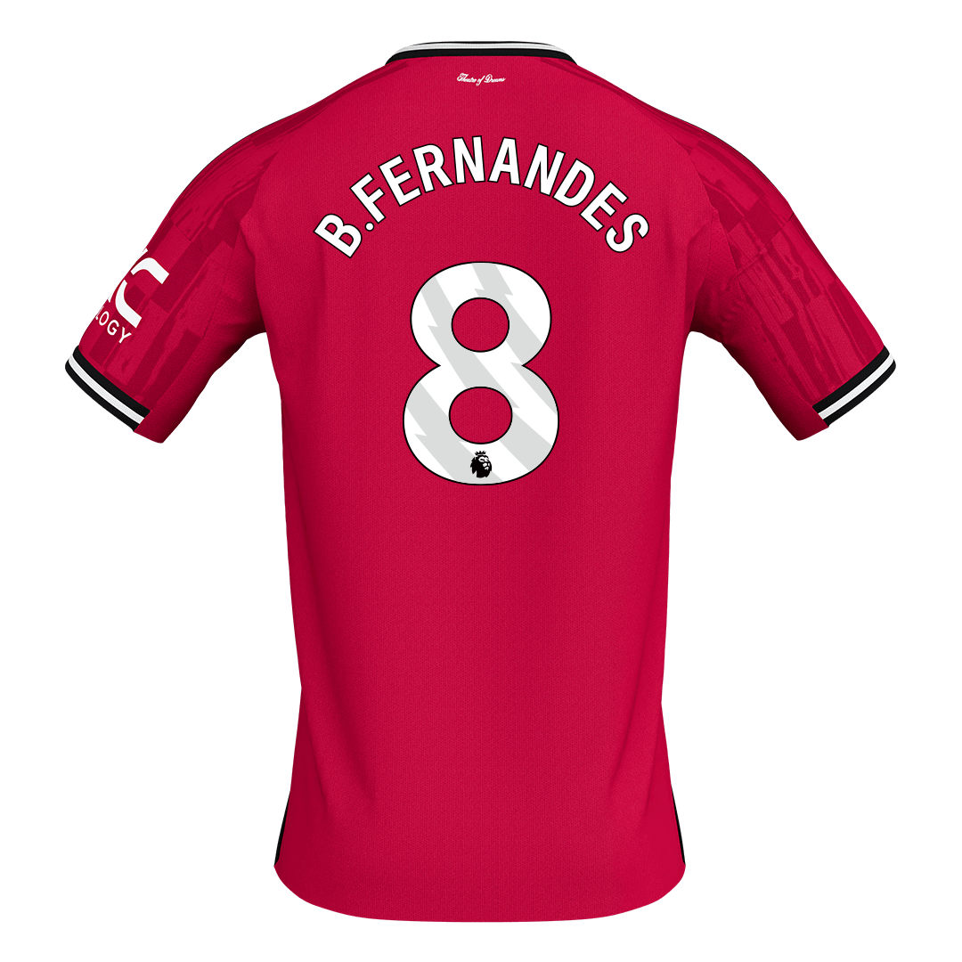 Manchester United B.FERNANDES #8 Home Soccer Fan Jersey 2025/26 - Pro Jersey Shop