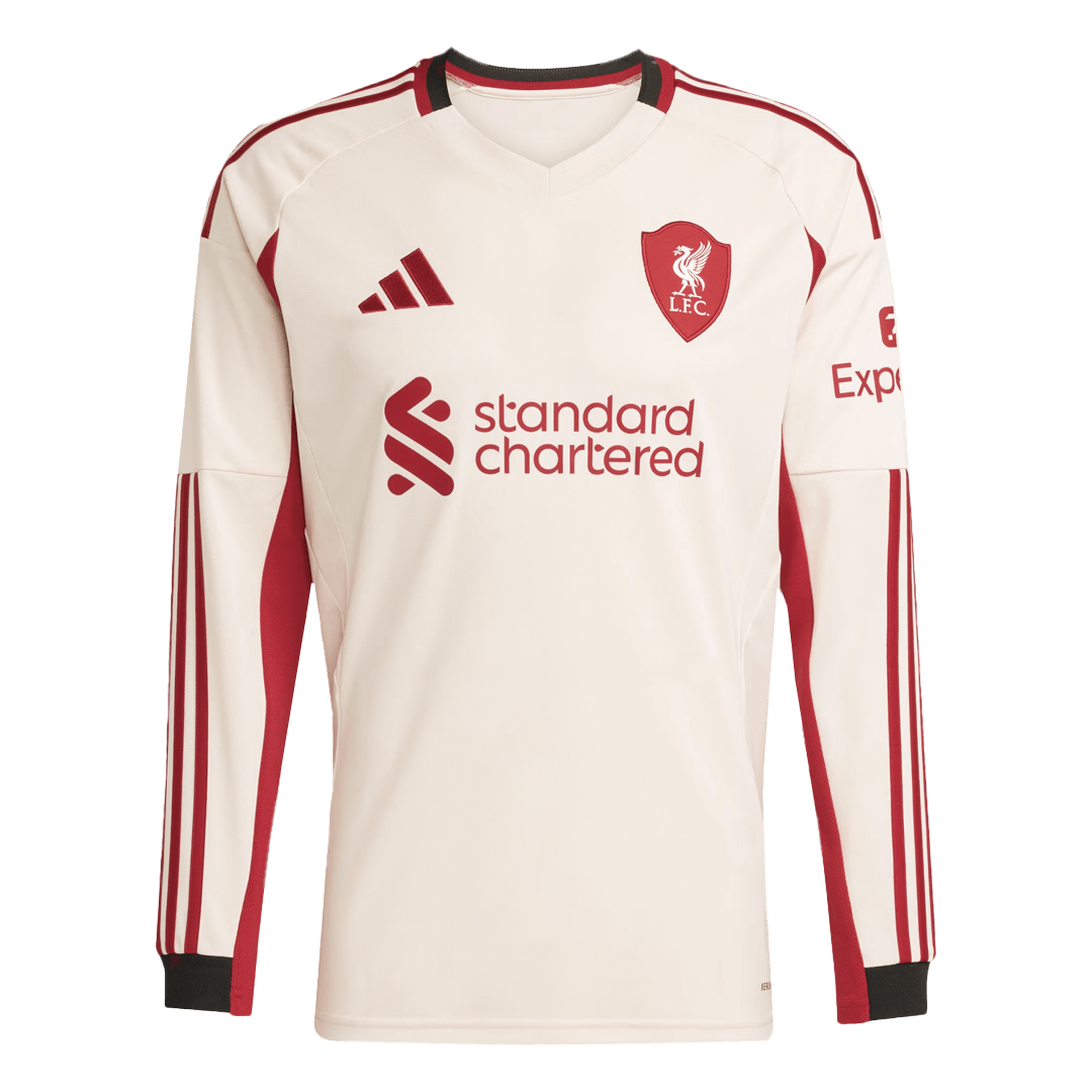 Liverpool Away Soccer Long Sleeves Jersey Replica 2025/26 - Pro Jersey Shop