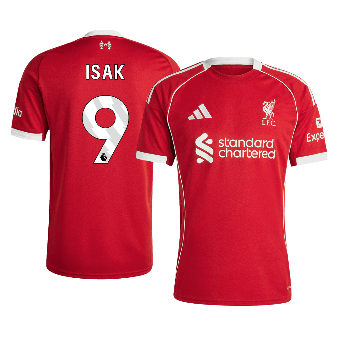 Liverpool ISAK #9 Home Soccer Jersey Replica 2025/26 - Pro Jersey Shop