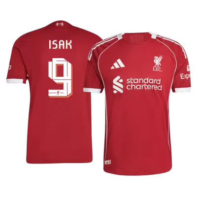 Liverpool ISAK #9 Home Soccer Jersey Authentic 2025/26 - Pro Jersey Shop