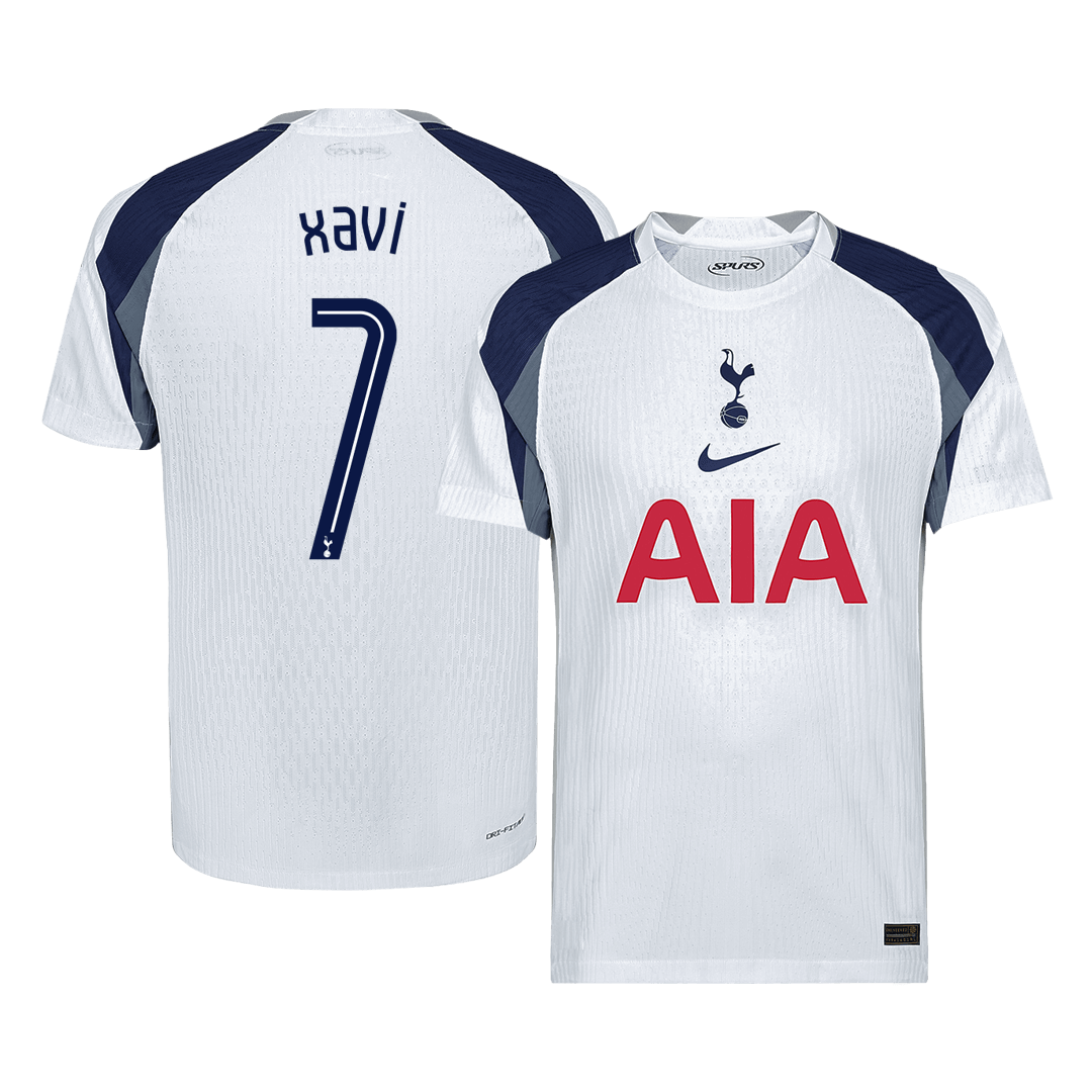 Tottenham Hotspur XAVI #7 Home Soccer Match Jersey 2025/26 UCL - Pro Jersey Shop