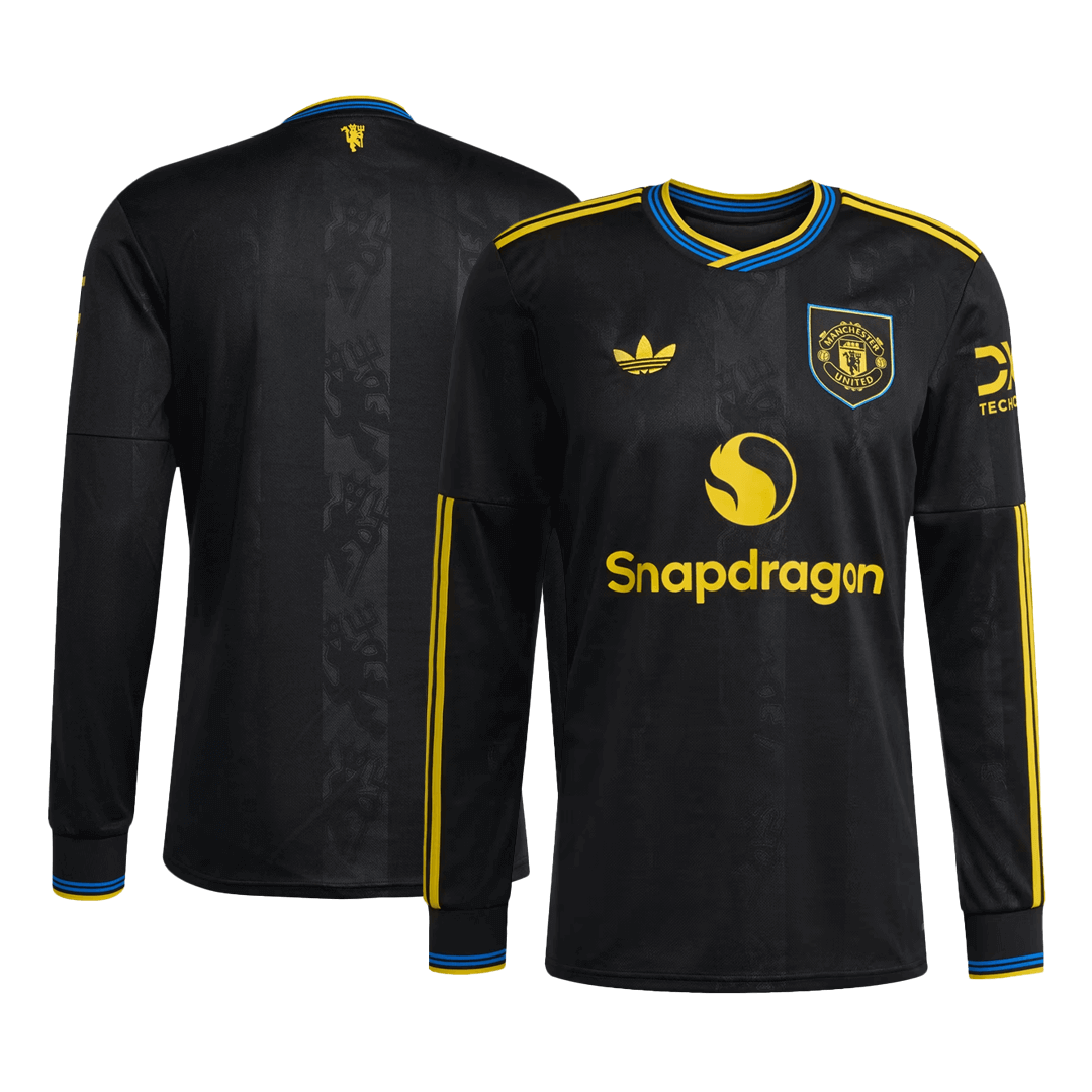 Manchester United Third Away Soccer Long Sleeves Fan Jersey 2025/26 - Pro Jersey Shop