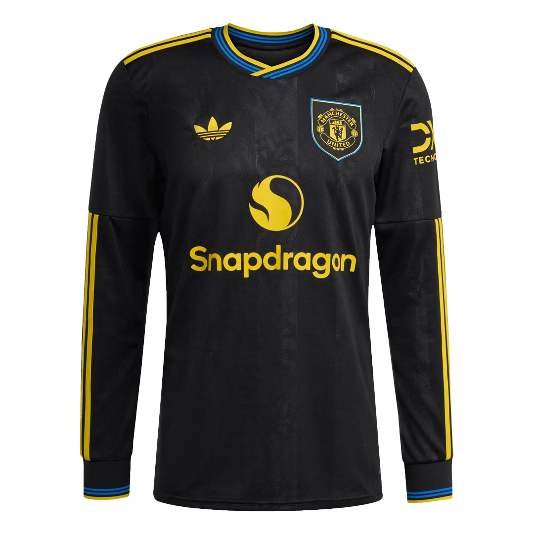 Manchester United Third Away Soccer Long Sleeves Fan Jersey 2025/26 - Pro Jersey Shop
