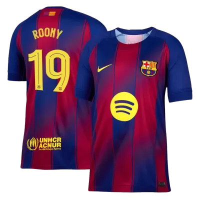 Barcelona ROONY #19 Home Soccer Jersey Replica 2025/26 UCL - Pro Jersey Shop