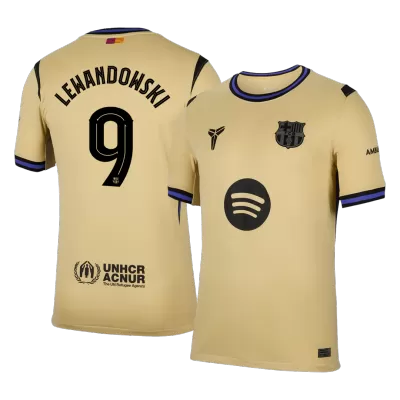 Barcelona LEWANDOWSKI #9 Away Soccer Jersey Replica 2025/26 UCL - Pro Jersey Shop