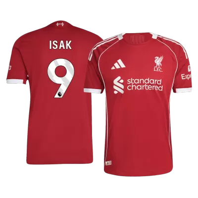 Liverpool ISAK #9 Home Soccer Jersey Authentic 2025/26 - Pro Jersey Shop