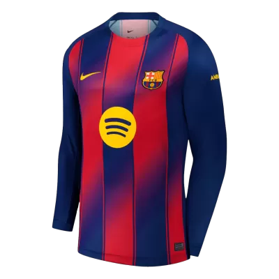 Barcelona Home Soccer Long Sleeves Jersey Replica 2025/26 - Pro Jersey Shop
