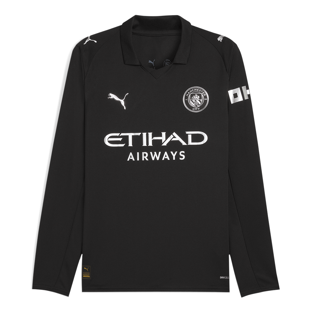 Manchester City Away Soccer Long Sleeves Fan Jersey 2025/26 - Pro Jersey Shop
