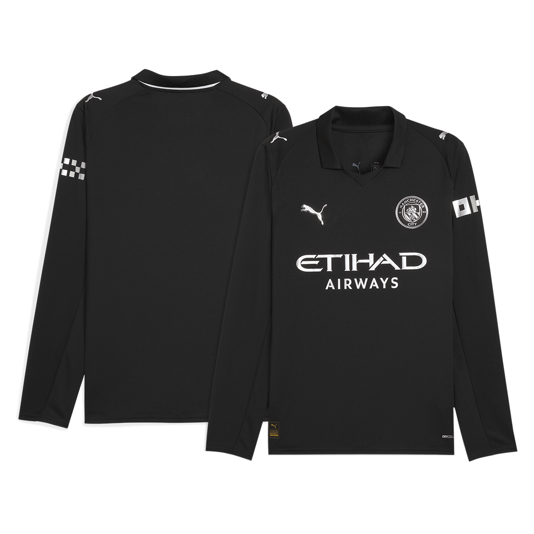 Manchester City Away Soccer Long Sleeves Fan Jersey 2025/26 - Pro Jersey Shop