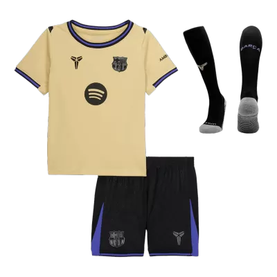 Kids Barcelona Away Soccer Jersey Full Kit 2025/26 - Pro Jersey Shop