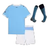 Kids Manchester City Home Soccer Jersey Full Kit 2025/26 - Pro Jersey Shop
