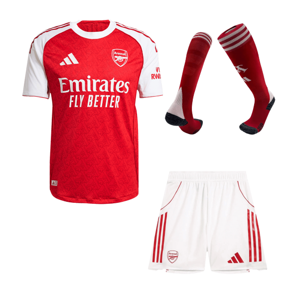 Arsenal Home Soccer Full Kit Match Version 2025/26 - Pro Jersey Shop