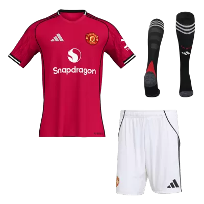 Manchester United Home Soccer Full Kit Replica 2025/26 - Pro Jersey Shop