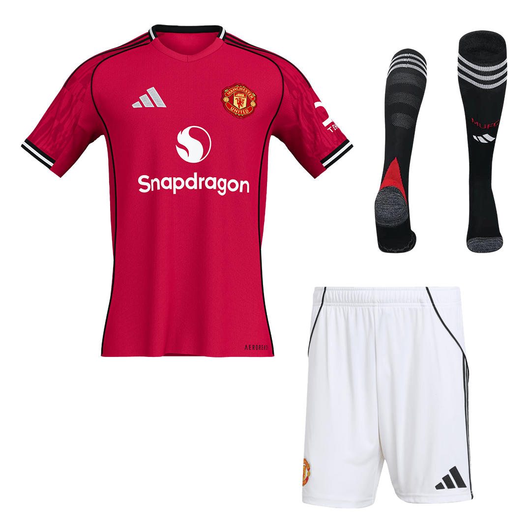 Manchester United Home Soccer Fan Full Kit 2025/26 - Pro Jersey Shop