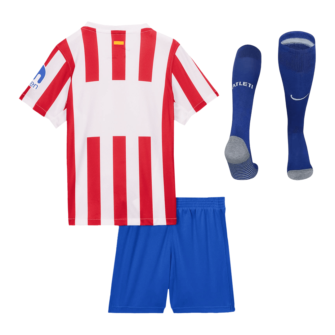 Kids Atletico Madrid Home Soccer Jersey Full Kit 2025/26 - Pro Jersey Shop