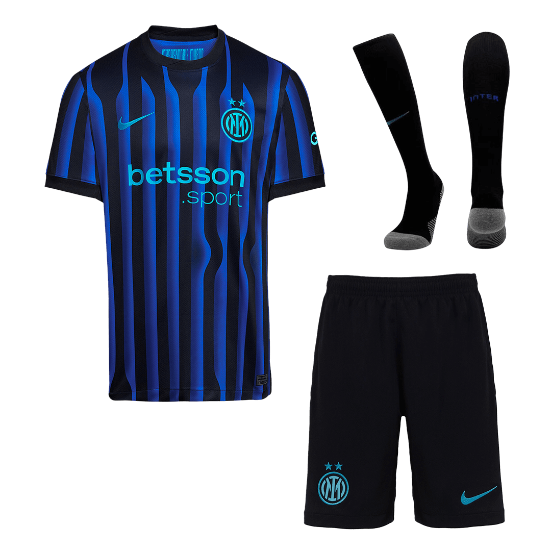 Inter Milan Home Soccer Full Kit Replica 2025/26 - Pro Jersey Shop