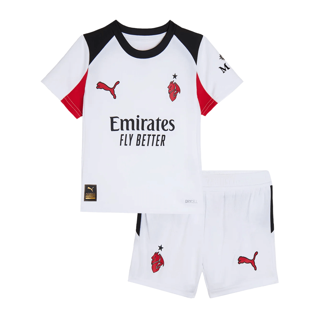 Kids AC Milan Away Soccer Jersey Kit 2025/26 - Pro Jersey Shop