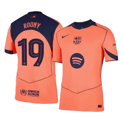 UCL Barcelona ROONY #19 Third Away Soccer Jersey Authentic 2025/26 - Pro Jersey Shop