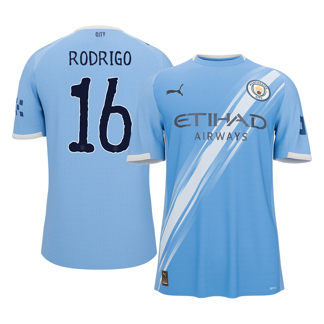 Manchester City RODRIGO #16 Home Soccer Fan Jersey 2025/26 - Club World Cup - Pro Jersey Shop
