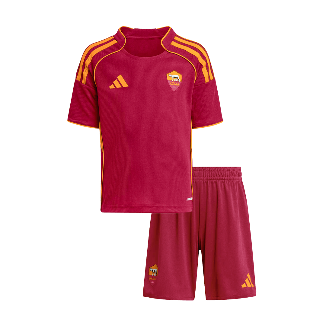 Kids Roma Home Soccer Jersey Kit 2025/26 - Pro Jersey Shop