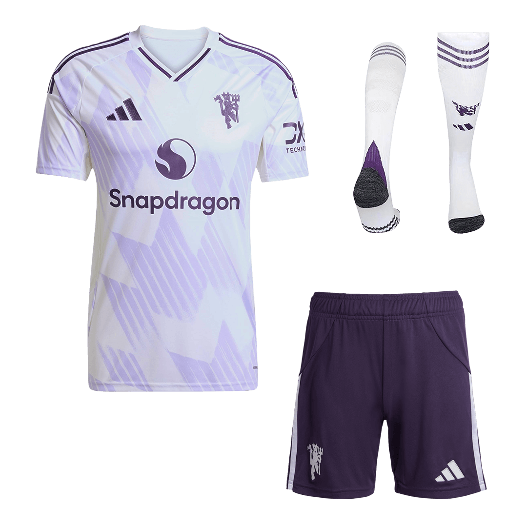 Manchester United Away Soccer Fan Full Kit 2025/26 - Pro Jersey Shop