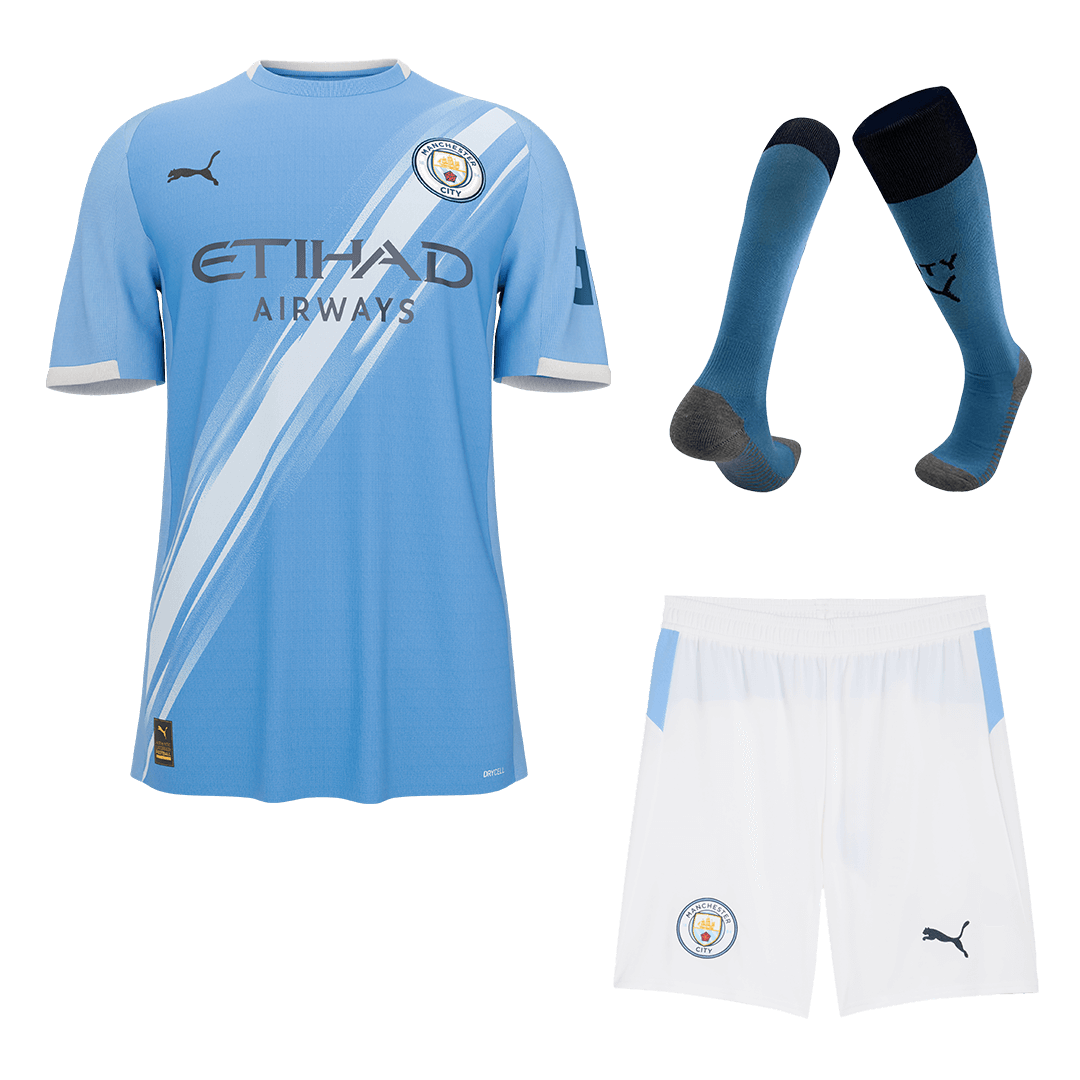 Manchester City Home Soccer Fan Full Kit 2025/26 - Pro Jersey Shop