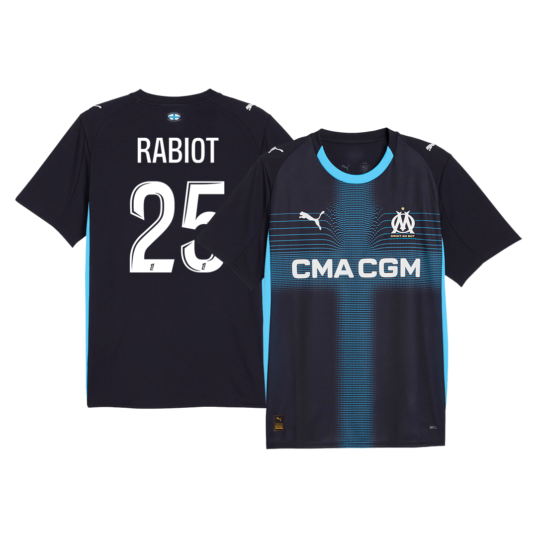 Marseille RABIOT #25 Away Soccer Jersey Replica 2025/26 - Pro Jersey Shop