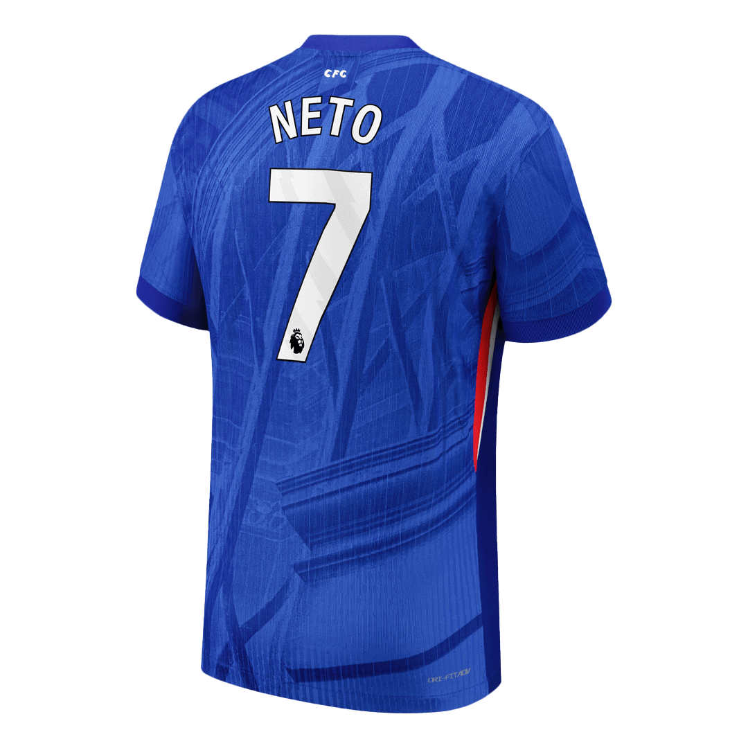 Chelsea NETO #7 Home Soccer Match Jersey 2025/26 - Pro Jersey Shop