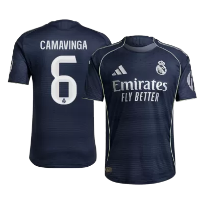 Real Madrid CAMAVINGA #6 Away Soccer Jersey Authentic 2025/26 - Pro Jersey Shop