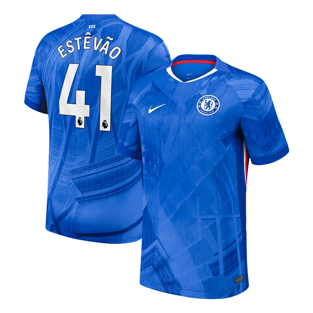 Chelsea ESTÊVÃO #41 Home Soccer Fan Jersey 2025/26 - Pro Jersey Shop