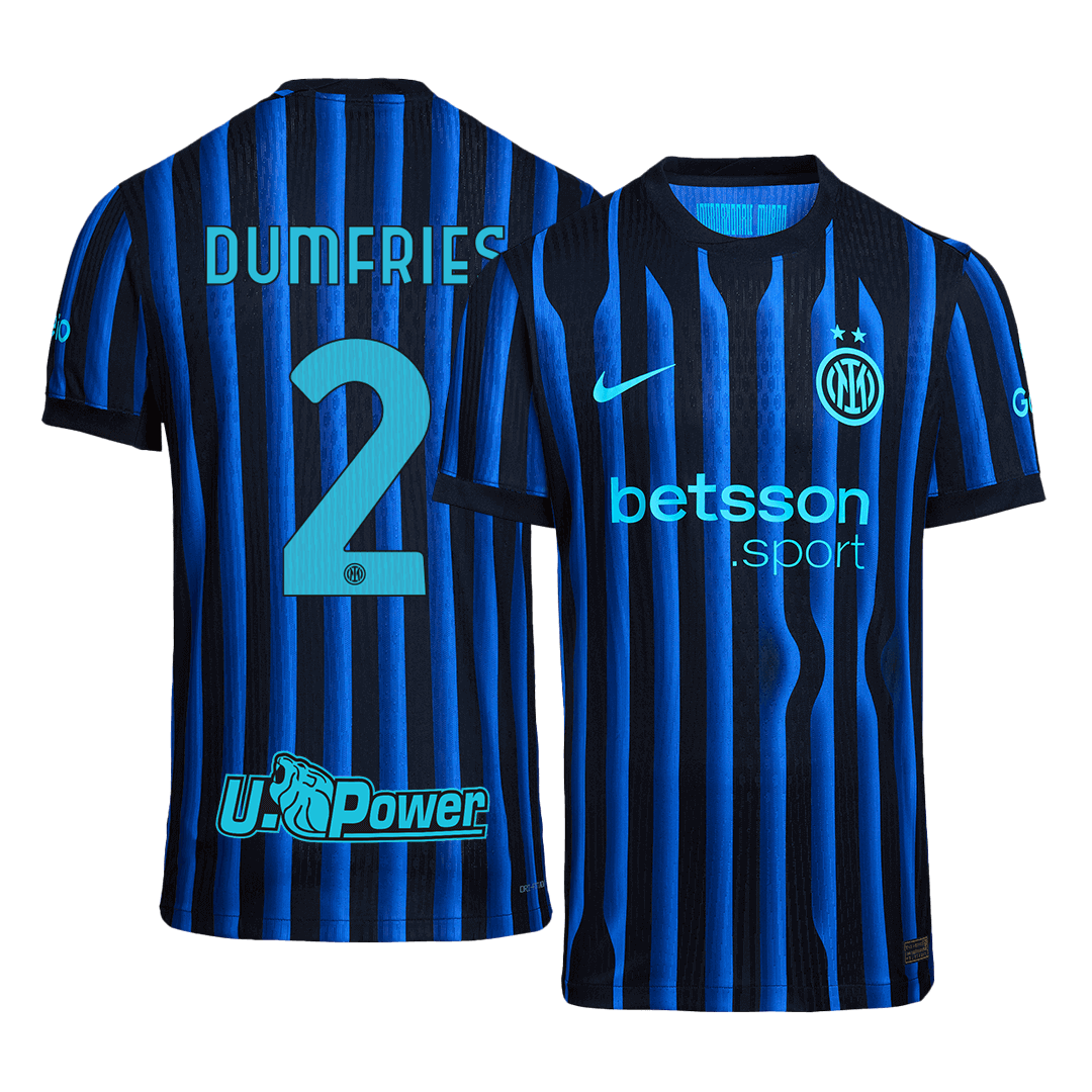 Inter Milan DUMFRIES #2 Home Soccer Jersey Authentic 2025/26 - Pro Jersey Shop