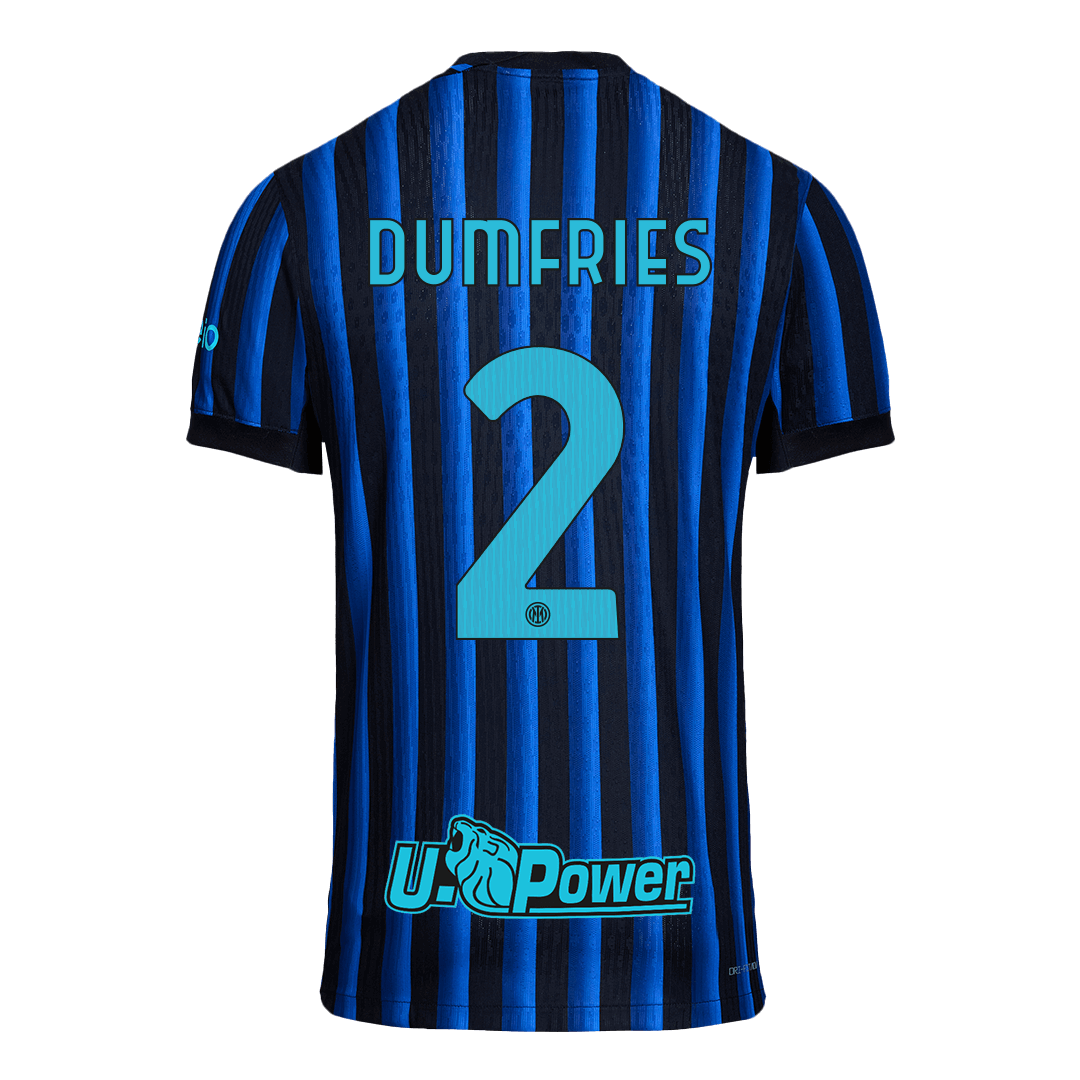 Inter Milan DUMFRIES #2 Home Soccer Jersey Authentic 2025/26 - Pro Jersey Shop