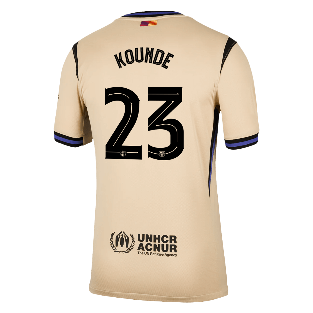 Barcelona KOUNDE #23 Away Soccer Jersey Replica 2025/26 UCL - Pro Jersey Shop