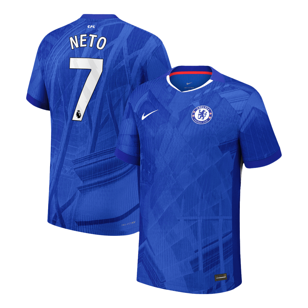 Chelsea NETO #7 Home Soccer Match Jersey 2025/26 - Pro Jersey Shop