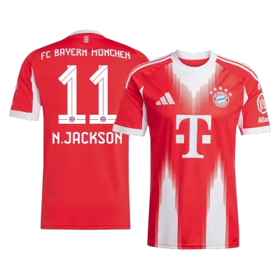 Bayern Munich N.JACKSON #11 Home Soccer Jersey Replica 2025/26 - Pro Jersey Shop