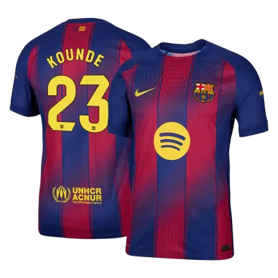 Barcelona KOUNDE #23 Home Soccer Jersey Authentic 2025/26 - Pro Jersey Shop