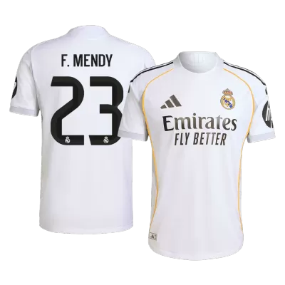 Real Madrid F.MENDY #23 Home Soccer Jersey Authentic 2025/26 - Pro Jersey Shop
