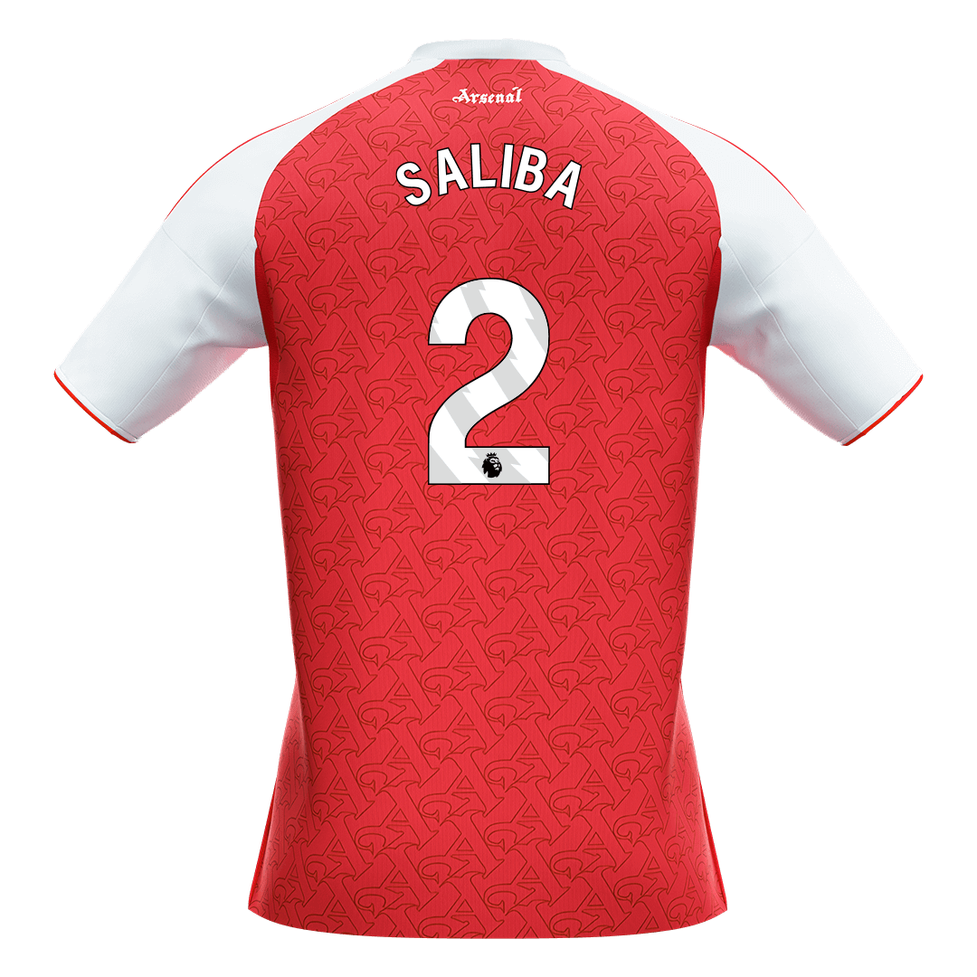 Arsenal SALIBA #2 Home Soccer Fan Jersey 2025/26 - Pro Jersey Shop