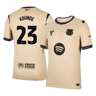 Barcelona KOUNDE #23 Away Soccer Jersey Replica 2025/26 UCL - Pro Jersey Shop