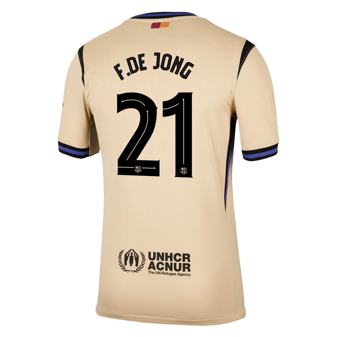 Barcelona F.DE JONG #21 Away Soccer Jersey Replica 2025/26 UCL - Pro Jersey Shop