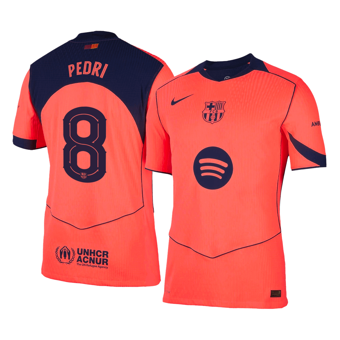 Barcelona PEDRI #8 Third Away Soccer Match Jersey 2025/26 UCL - Pro Jersey Shop