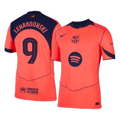 Barcelona LEWANDOWSKI #9 Third Away Soccer Jersey Authentic 2025/26 UCL - Pro Jersey Shop