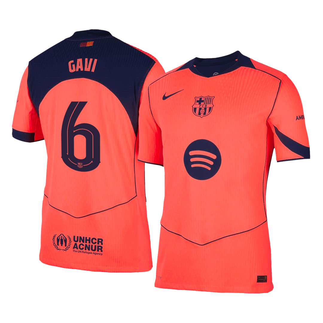 Barcelona GAVI #6 Third Away Soccer Match Jersey 2025/26 UCL - Pro Jersey Shop