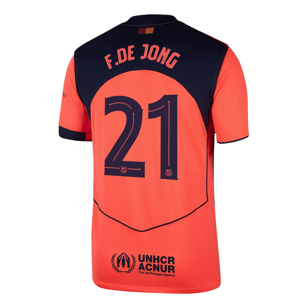 Barcelona F.DE JONG #21 Third Away Soccer Jersey Replica 2025/26 UCL - Pro Jersey Shop