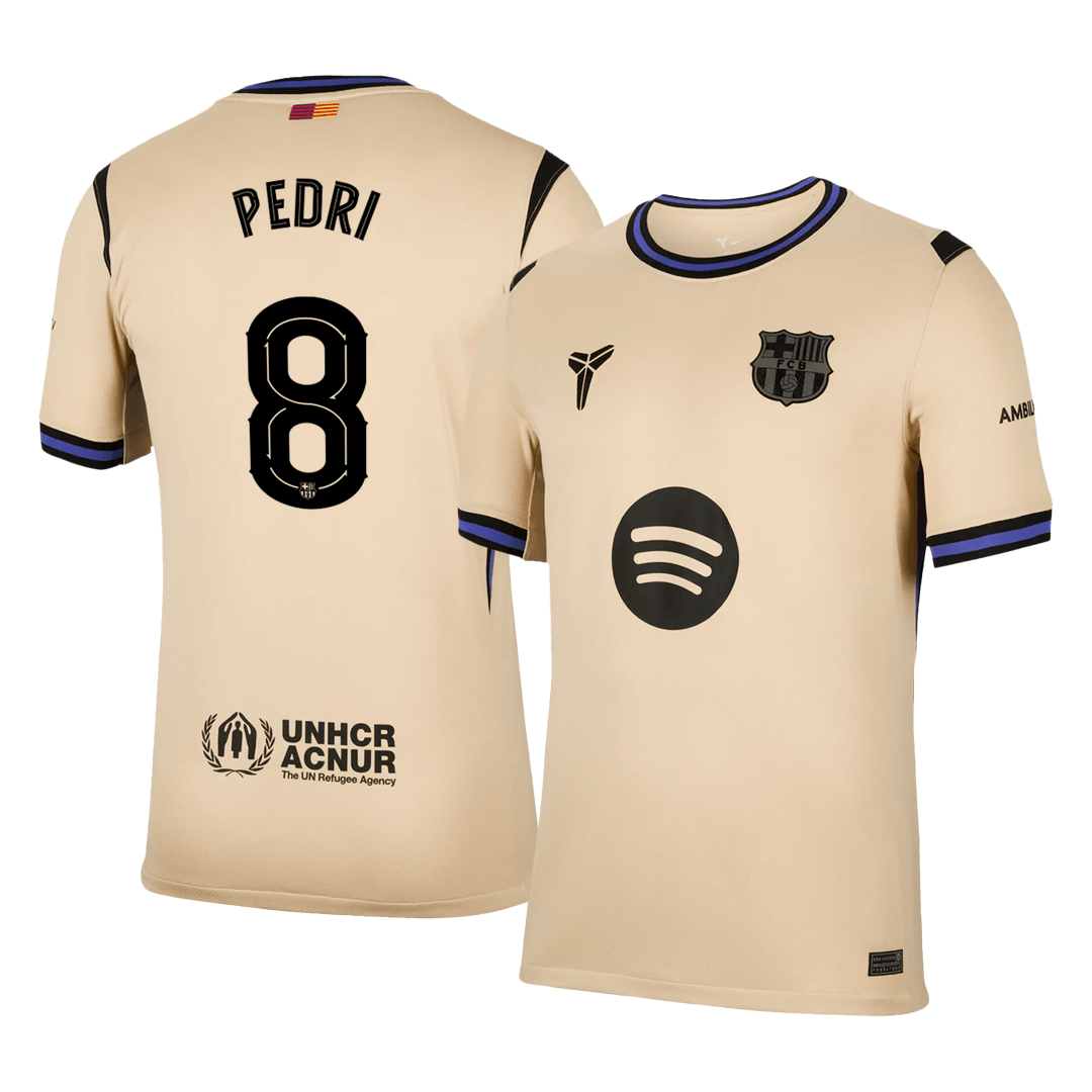 Barcelona PEDRI #8 Away Soccer Jersey Replica 2025/26 UCL - Pro Jersey Shop